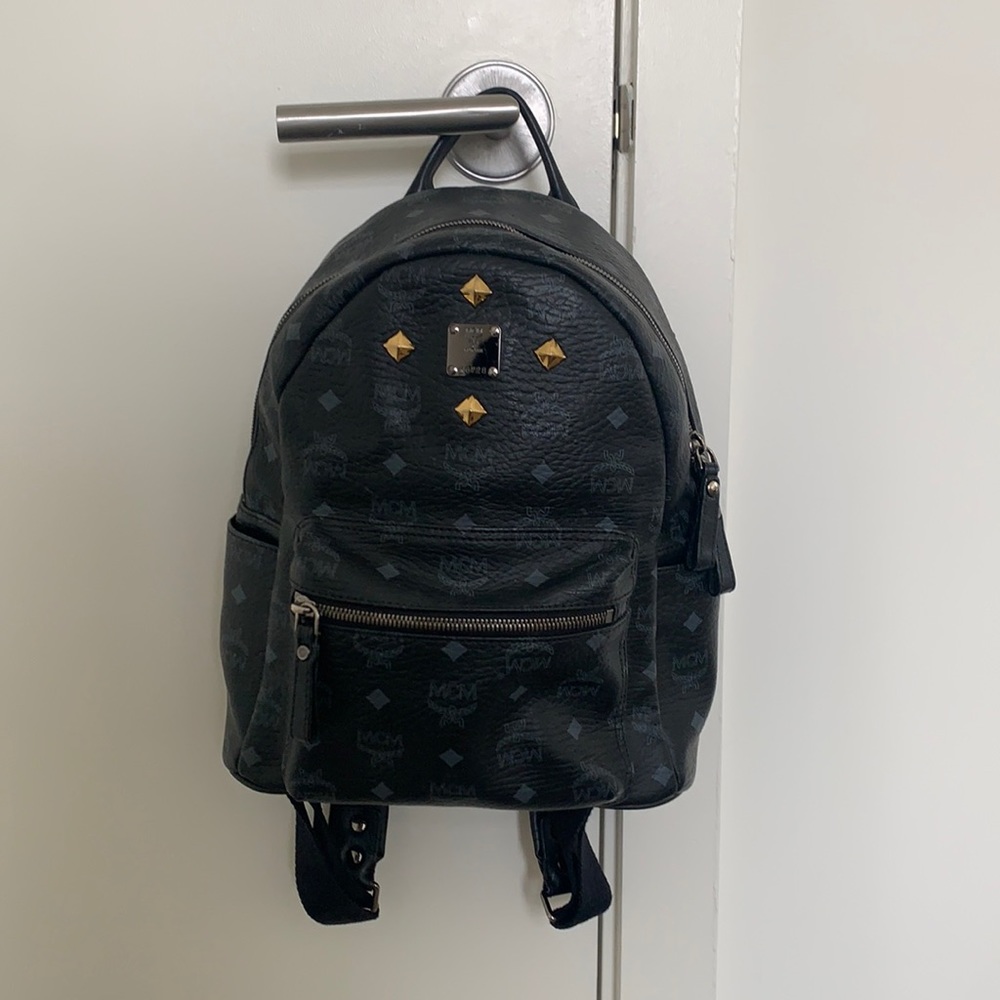 Black MCM Stark Backpack